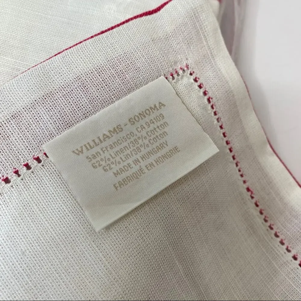 Williams Sonoma Bordered Hotel Napkins Placemat